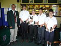 Team winners Steffen Foley, Ben Small, Kieran Stott & Morgan Taylor